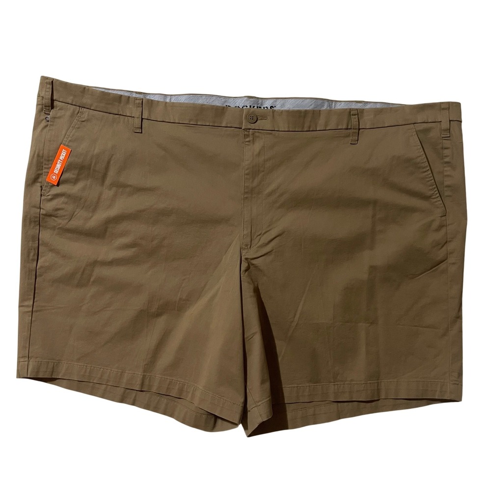 Dockers Ultimate Short Mens 60 Big & Tall Khaki Tan Supreme Flex Security Pocket